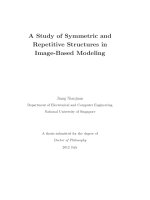 A study of symmetric and repetitive structures in image based modeling 