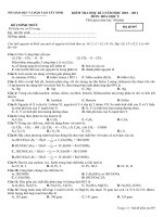 Hóa học  9   897 (HK II 2010   2011)