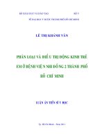 phân loại và điều trị động kinh ở trẻ em ở bệnh viên nhi đồng 2 TP HCM