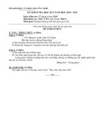 Đề thi HK II Văn 9 (2010-2011)