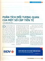Phân tích mối tương quan của một số cặp tiền tệ 