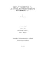 Privacy protection via anonymization for publishing multi type data 