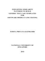 Exploiting similarity patterns to build generic test case templates for software product line testing 