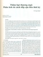 Thâm hụt thương mại   phân tích từ cách tiếp cận liên thời kỳ