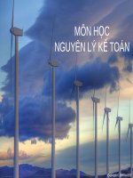 nguyên lý kế toán tài khoản và ghi nhập nghiệp vụ kinh tế phát sinh