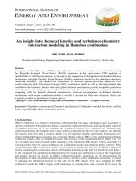 An insight into chemical kinetics and turbulence chemistry interaction modeling in flameless combustion 