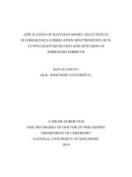 Application of bayesian model selection in fluorescence correlation spectroscopy (FCS) to WNT3EGFP secretion and diffusion in zebrafish embryos 