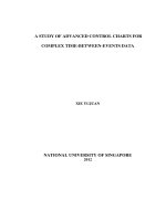 A study of advanced control charts for complex time between events data 