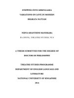 Stepping into shringaara  varitions on love in modern bharata natyam 1 