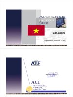 Tài liệu về nguồn vốn tổng hợp   chương trình đào tạo ACI