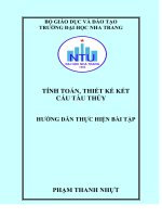 Tính toán, thiết kế kết cấu tàu thủy   hướng dẫn thực hiện bài tập 