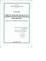 Nghiên cứu thành phần hóa học của cây vaccinium dunalianum wight thuộc họ đỗ quyên ( ericaceae )