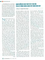 Quan điểm và giải pháp xử lý nợ xấu của hệ thống ngân hàng việt nam hiện tại 