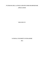 water soluble p conjugated polymer for biosensor applications 