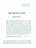 Giới và phát triển con người 