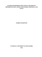 Kansei engineering influences and service differentiation among singapore, indonesia and japan 