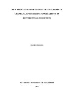 New strategies for global optimization of chemical engineering applications by differential evolution 