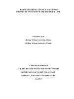 Reengineering legacy software products into software product line 