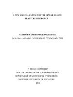 A new singular s FEM for the linear elastic fracture mechanics 