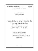 Nghiên cứu xây dựng quy trình phân tích định lượng clorpromazin trong huyết tương người