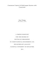 CONSENSUS CONTROL OF MULTI AGENT SYSTEM WITH CONSTRAINT 