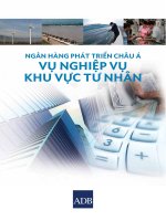 Ngân hàng phát triển châu á vụ nghiệp vụ khu vực tư nhân 