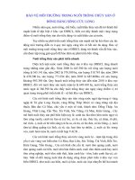 Bảo vệ môi trường trong nuôi trồng thủy sản ở đồng bằng sông cửu long 