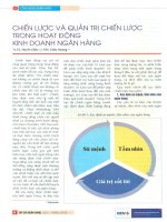 Chiến lược và quản trị chiến lược trong hoạt động kinh doanh ngân hàng 