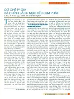 Cơ chế tỷ giá và chính sách mục tiêu lạm phát 