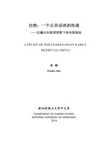 A study of ziran (self so) in early medieval china 1 