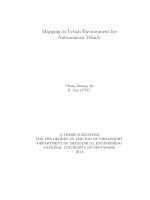 Mapping in urban environment for autonomous vehicle 