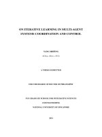 On iterative learning in multi agent systems coordination and control 