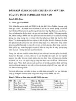 ĐÁNH GIÁ SXSH CHO DÂY CHUYỀN SẢN XUẤT BIA