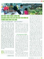 Giải pháp tăng cường lượng vốn tín dụng chính thức cho sản xuất của nông hộ ở đồng bằng sông cửu long 