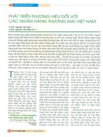 Phát triển thướng hiệu đối với các ngân hàng thương mại việt nam 