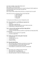 BÀI TRẮC NGHIỆM  NHẬN DIỆN TÍNH CÁCH