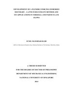 Development of a flexible forcing immersed boundary lattice boltzmann method and its applications in thermal and particulate flows 