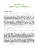 Tổng hợp kết quả tham vấn công đồng góp ý cho dự thảo luật ngân sách sửa đổi