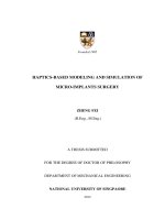 Haptics based modeling and simulation of micro implants surgery 