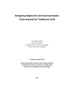 Designing digital art and communication tools inspired by traditional craft 