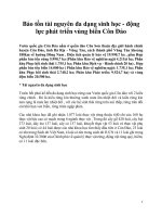 Bảo tồn tài nguyên đa dạng sinh học   động lực phát triển vùng biển côn đảo 