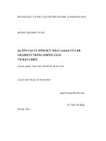 Sự tồn tại và tính duy nhất nghiệm của hệ Grandient trong không gian vô hạn chiều