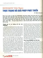 Khoa học xã hội và nhân văn việt nam   thực trạng và giải pháp phát triển 