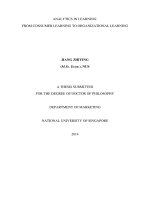 Analytics in learning  from consumer learning to organizational learning 