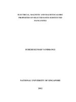 Electrical, magnetic and magnetocaloric properties of selected b site substituted manganites 
