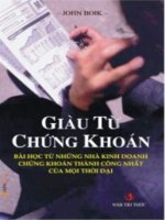 Giàu từ chứng khoán
