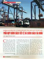 Những nguyên tắc cơ bản đảm bảo tính hiệu quả trong việc phối hợp chính sách tiền tệ và chính sách tài khóa