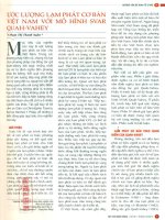 Ước lượng lạm phát cơ bản việt nam với mô hình SVAR quah vahey