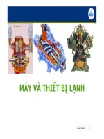 Bài giảng máy và thiết bị lạnh 