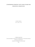 Compressed indexing data structures for biological sequences 